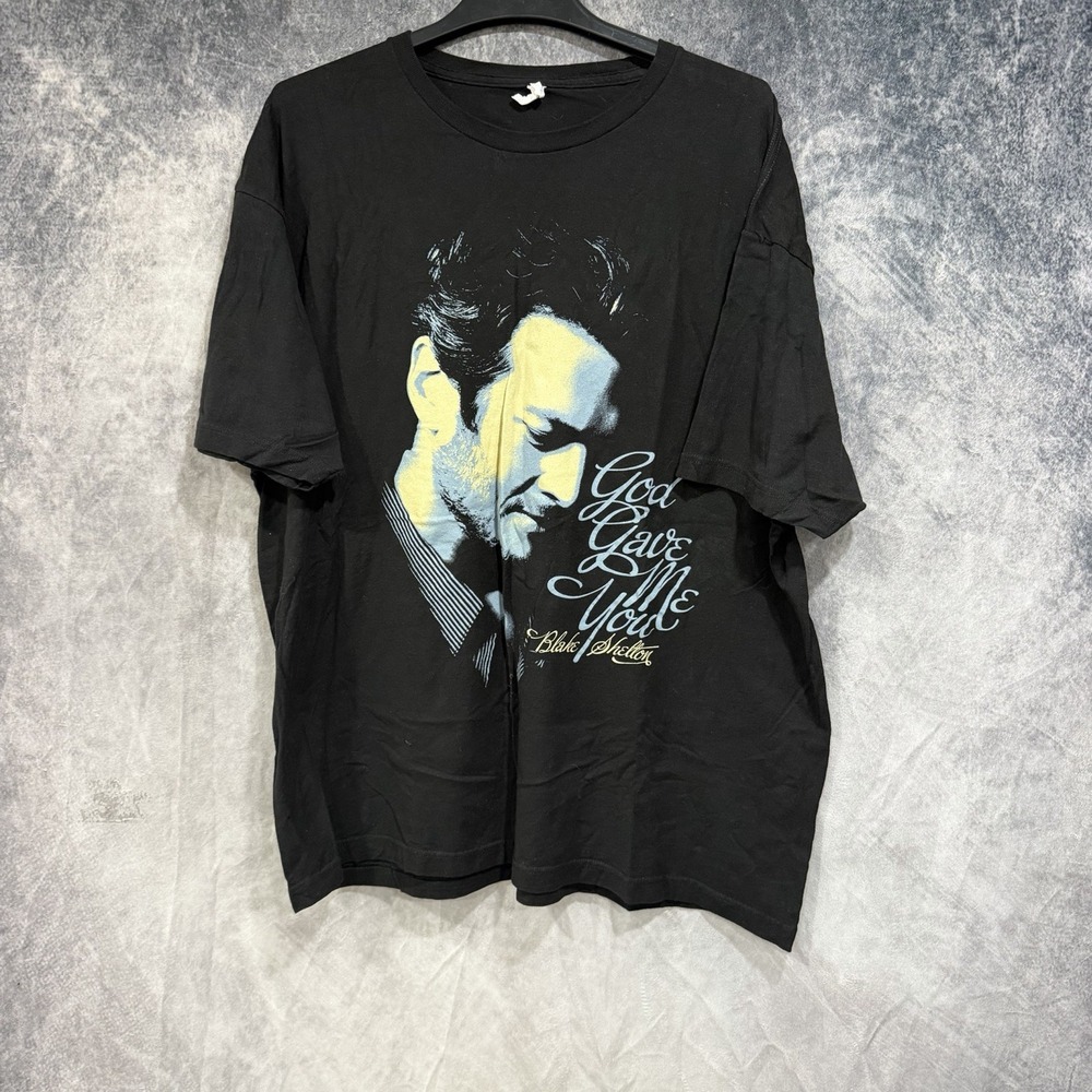 Blake Shelton God Gave Me You T-Shirt Mens XXL Black Country Music Tultex